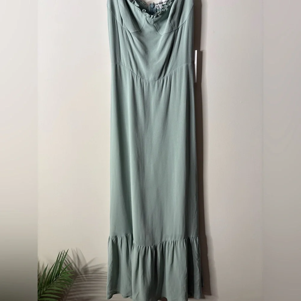 NWT Reformation Nikita Dress Celadon Midi - Picture 4 of 8